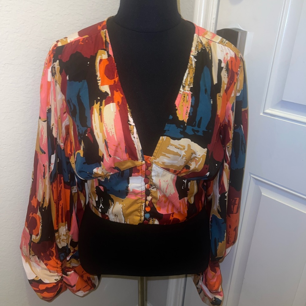 Colorful 2-piece Abstract Print Set